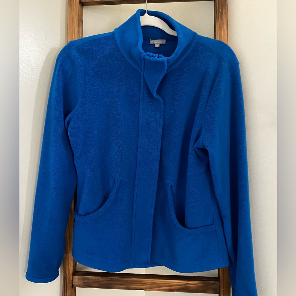 Talbots Vibrant Blue Fleece Jacket